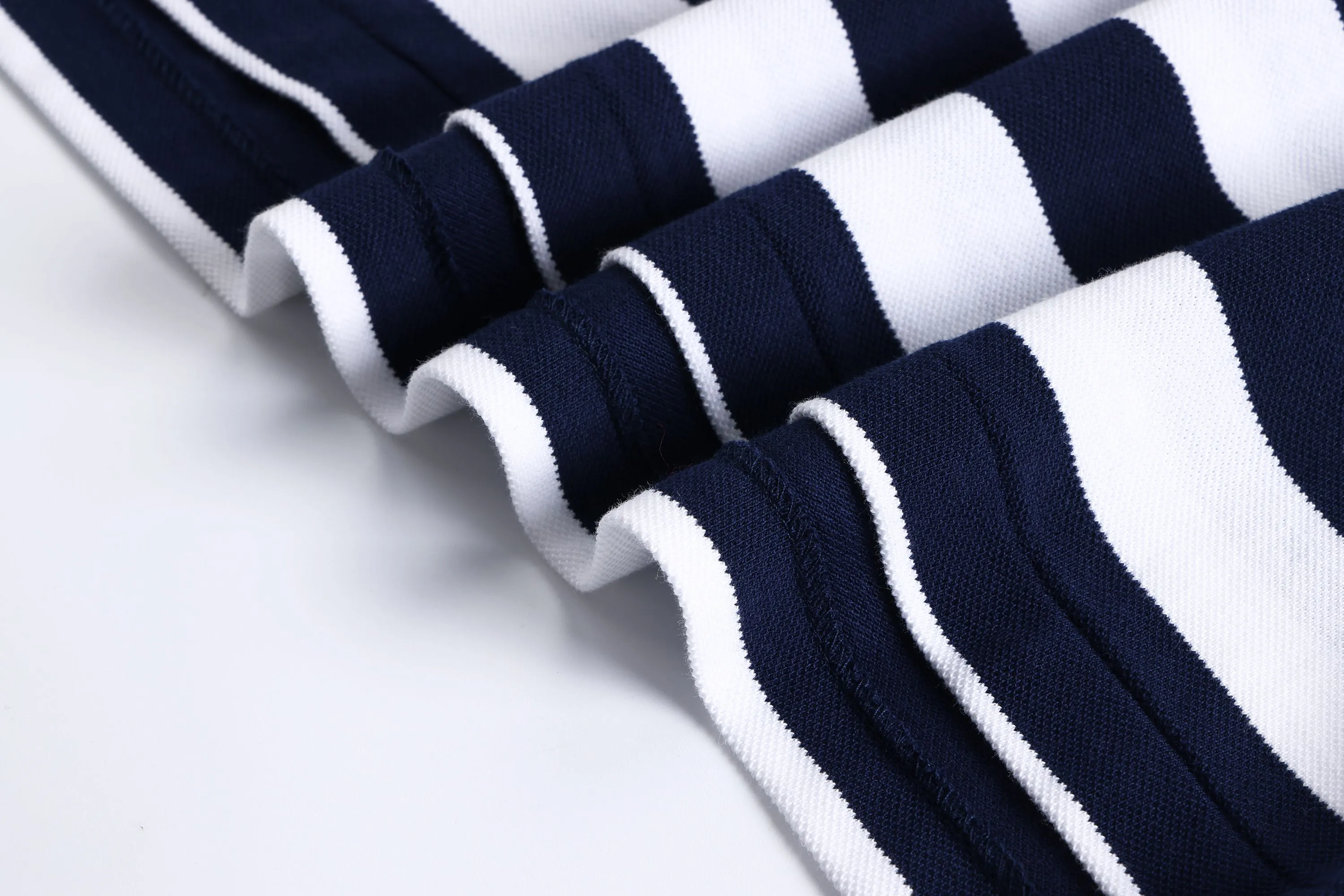 P190 Item No.: 8501 Paul polo small label thick striped polo shirt short-sleeved (pure cotton) Size: S-XXL